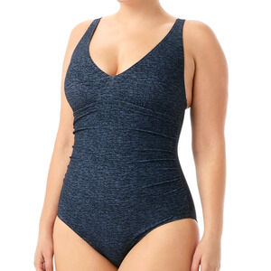 TYR Women Mantra V-Neck ControlFit One Piece Swim Suit Black - Size 6 - $80